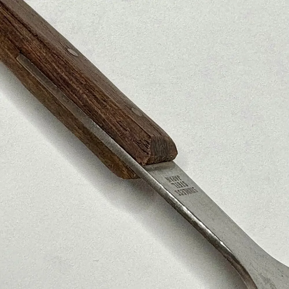 Vtg MCM Salad Serving Fork Only Rosewood Handle Japan Stainless Replacement 13